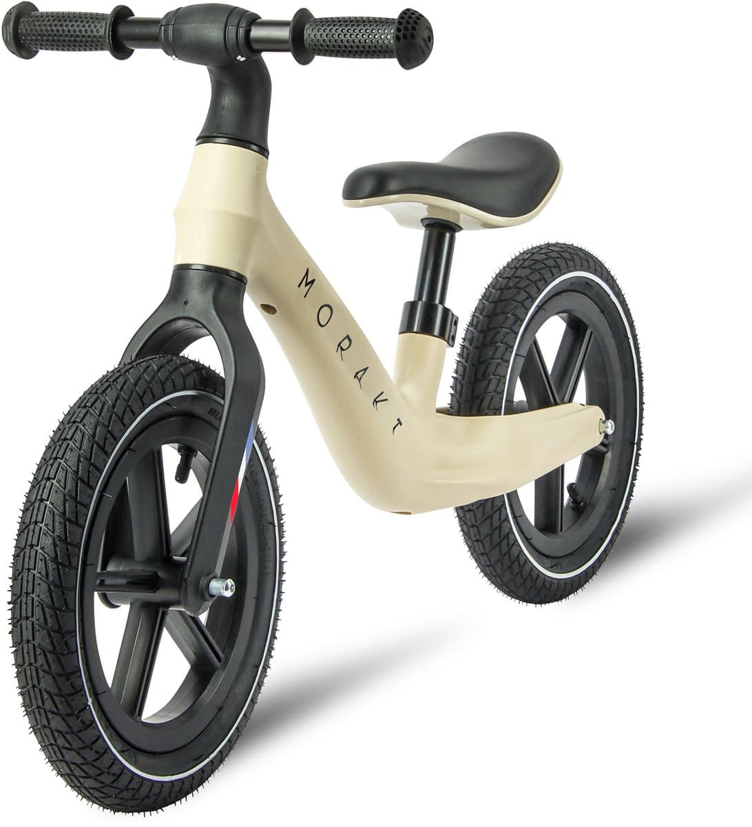 Moraki - Loopfiets - 2 Jaar - Verstelbaar Zadel - Balance Bike - 3 Jaar - Jongens en Meisjes - Beige thumbnail 6