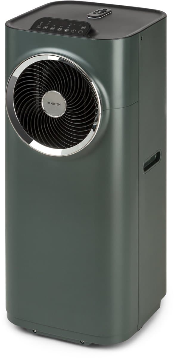 Klarstein mobiele airconditioner met luchtafvoerslang, 5-in-1 airconditioner, ventilator, luchtontvochtiger, luchtreiniger & nachtmodus, app-bediening, kleine & draagbare airconditioner voor thuis & op kantoor, 10000 BTU,9 kW voor 49 m² 50 dB thumbnail 4