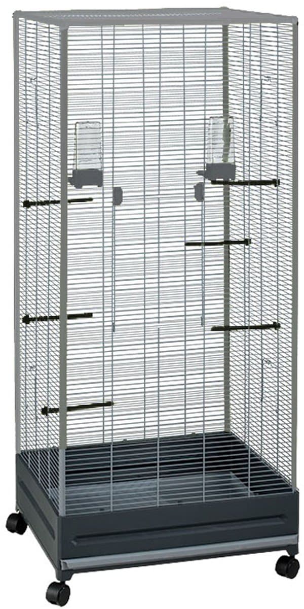 Voltrega Voliere 420 - Vogelkooi - Grijs - 65 x 54 x 150 cm
