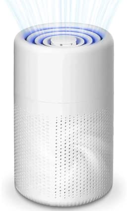 Productfoto van Luchtreiniger voor mensen met allergieën- 3 filters (voorfilter + HEPA + actieve kool)- verwijdert pollen- huidschilfers van huisdieren- rook en geuren- ideaal voor kantoren en slaapkamers.