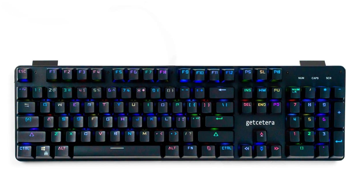 getcetera Mechanisch Gaming Toetsenbord 104 Toetsen Red Switches