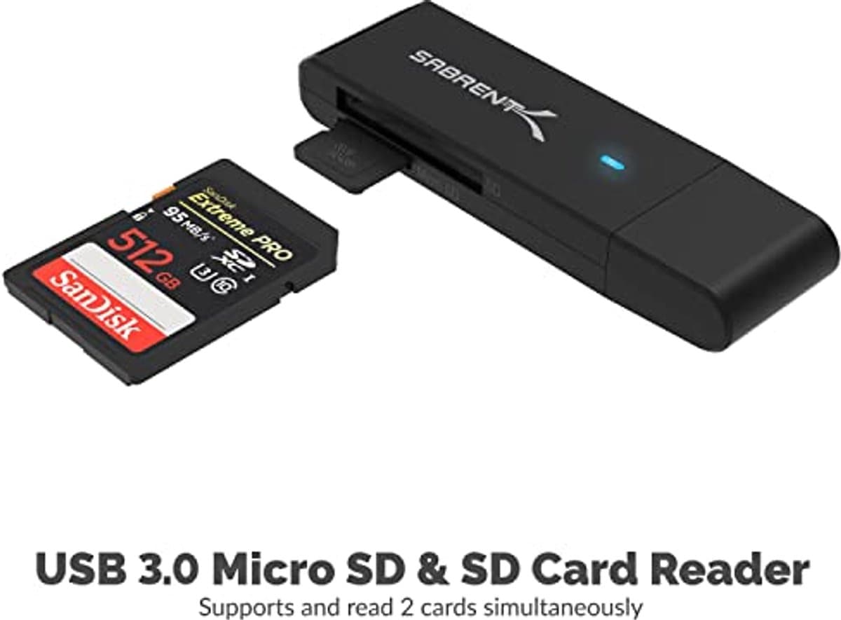 USB 3.0 Micro SD en SD Kaartlezer voor Snelle Gegevensoverdracht thumbnail 5