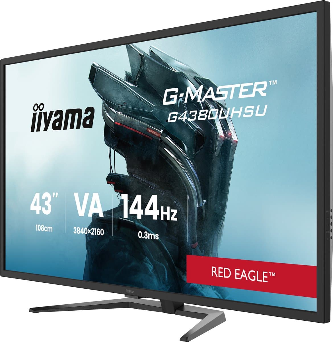 iiyama G-Master G4380UHSU-B2 Red Eagle - 43 inch - 4K - IPS - 144 Hz - HDMI 2.1 - HDR 400 thumbnail 5