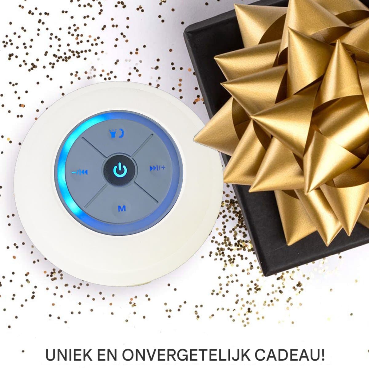 Waterdichte Bluetooth-doucheluidspreker met zuignap en 6 uur speeltijd thumbnail 4