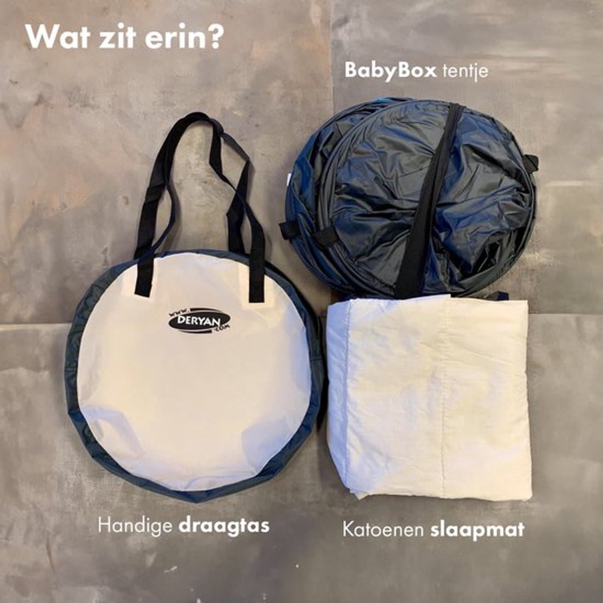Deryan BabyBox Campingbedje - baby tentje - Ivory thumbnail 7