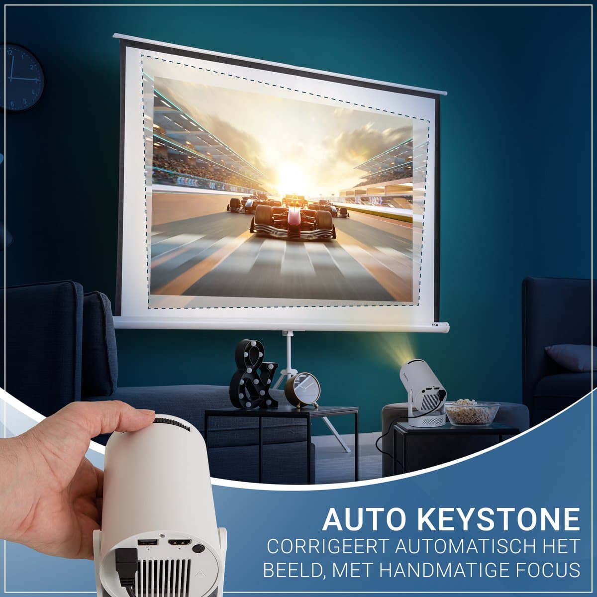 Blume BL300: 4K Mini Beamer met Android 14 en Ingebouwde Speaker thumbnail 2