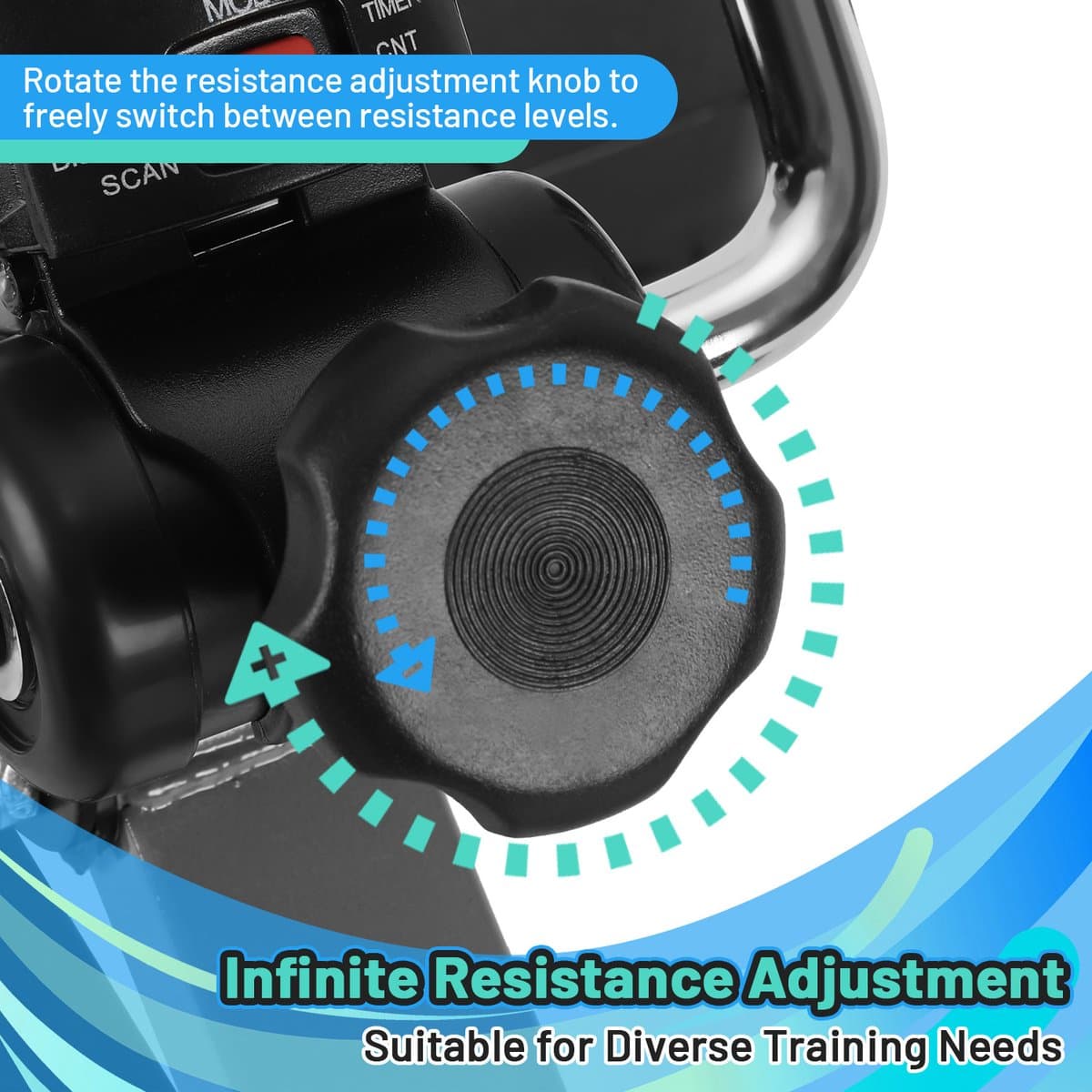 Revalidatiefiets | Hometrainer armen benen | Mini hometrainer | Rotor fiets | Oefenfiets senioren | Opvouwbare hometrainer | Fitness voor ouderen | Thuisrevalidatie | Revalidatieapparaat | Bureaufiets | zwartrood thumbnail 5