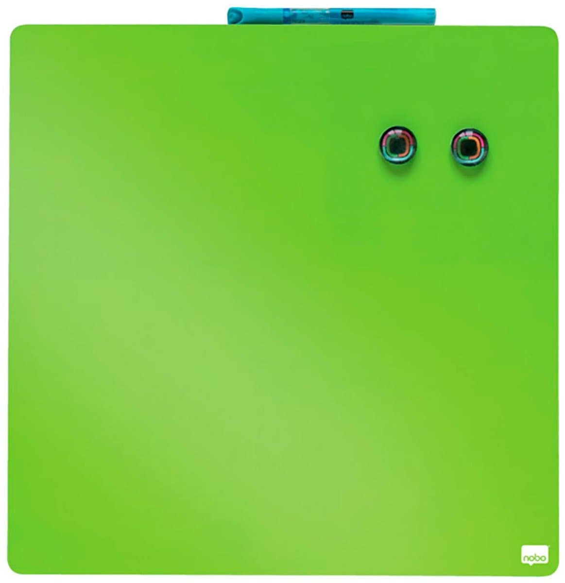 Nobo Droog Uitwisbaar Mini Magnetisch Whiteboard - Inclusief Whiteboard Marker, Magneten en Montagestickers - 36 x 36 cm - Donkerroze thumbnail 3