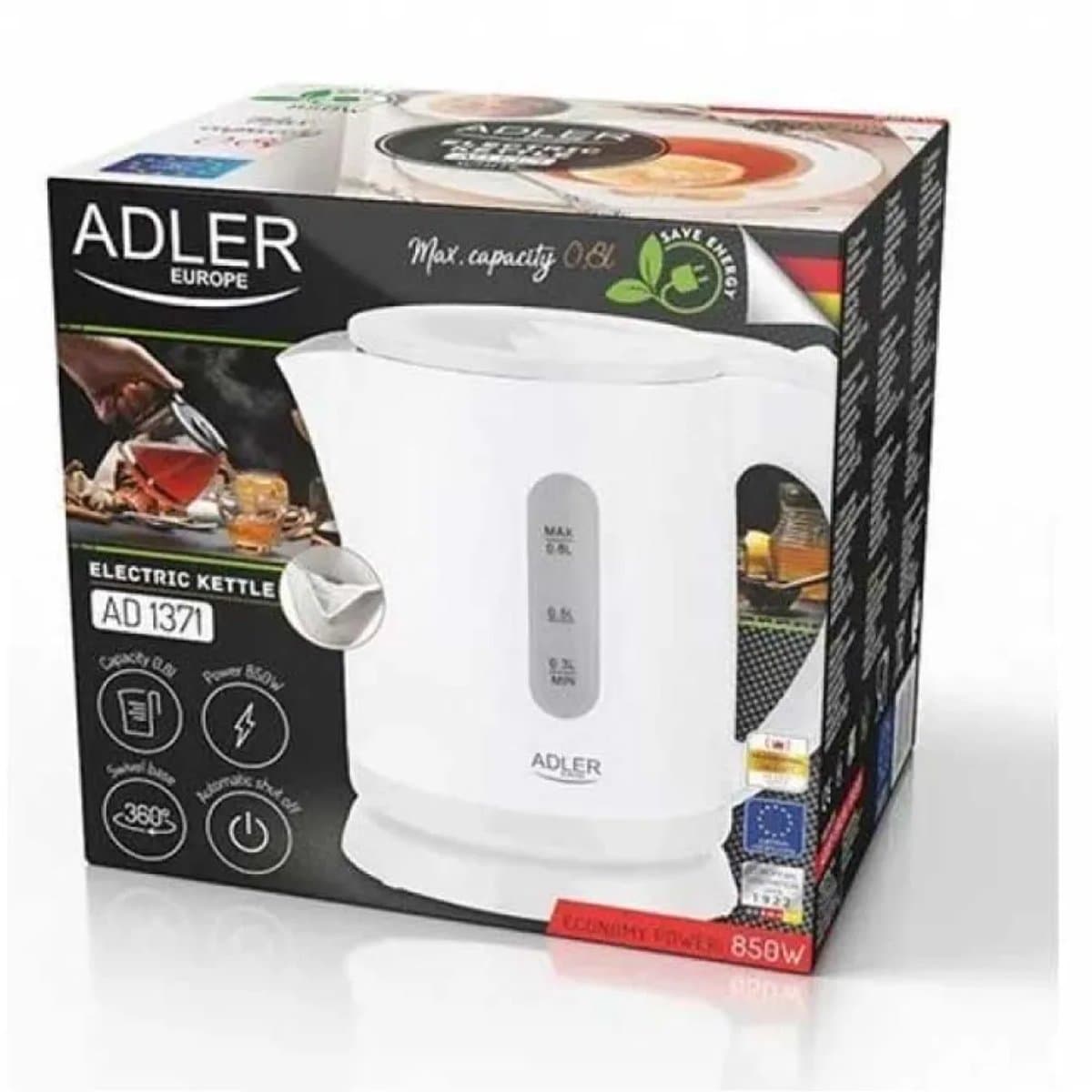 Adler AD 1371 - Waterkoker - kunststof - camping - klein formaat - 0.8 liter thumbnail 4