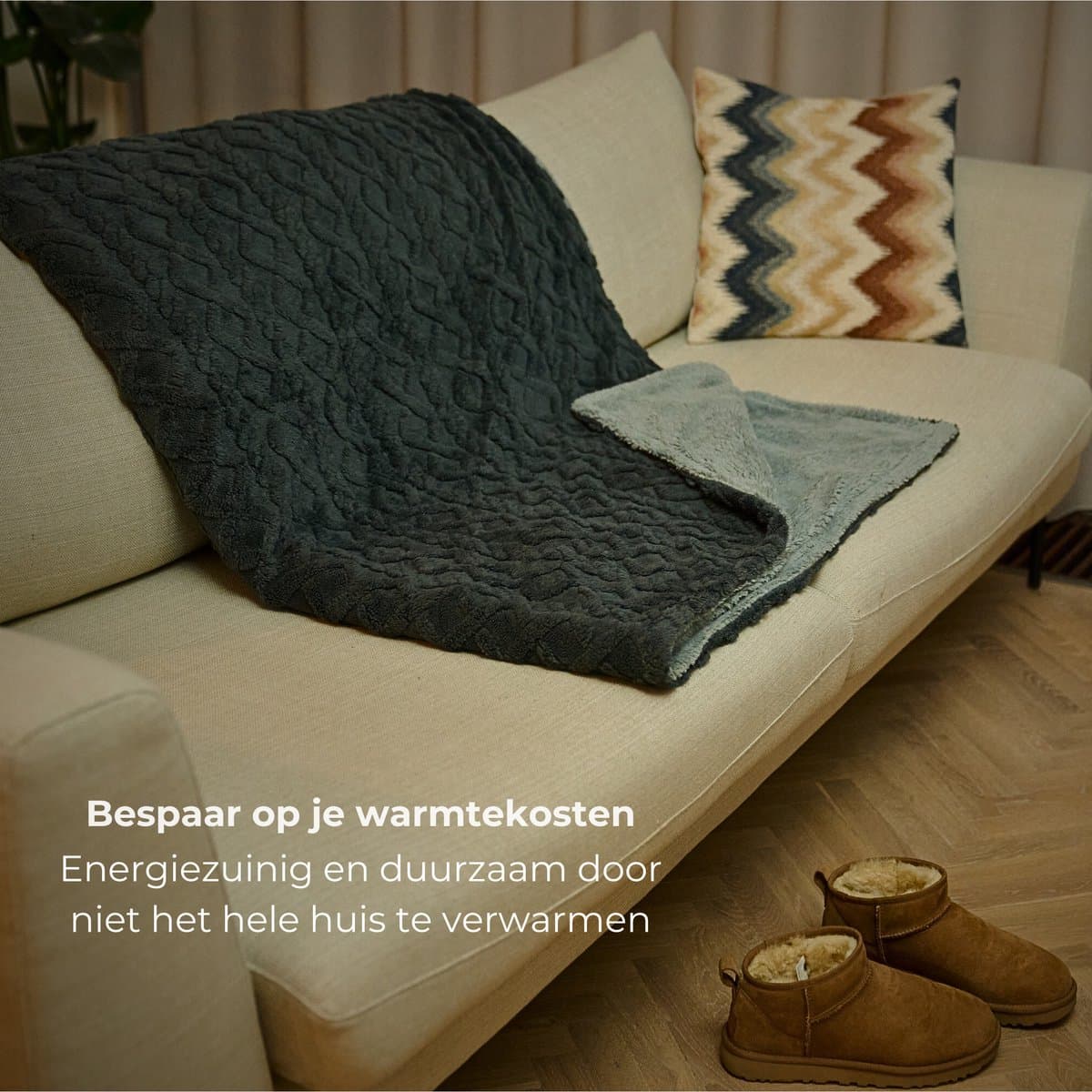 Luvego Elektrische Deken XL - Bovendeken & Warmtedeken - 180x130CM - 1 of 2 persoons - TÜV GS - Omslagdeken & Knuffeldeken - 9 Warmtestanden met Timer - 160W - Wasbaar - Verwarmingsdeken Fleece Plaid - Grijs thumbnail 3