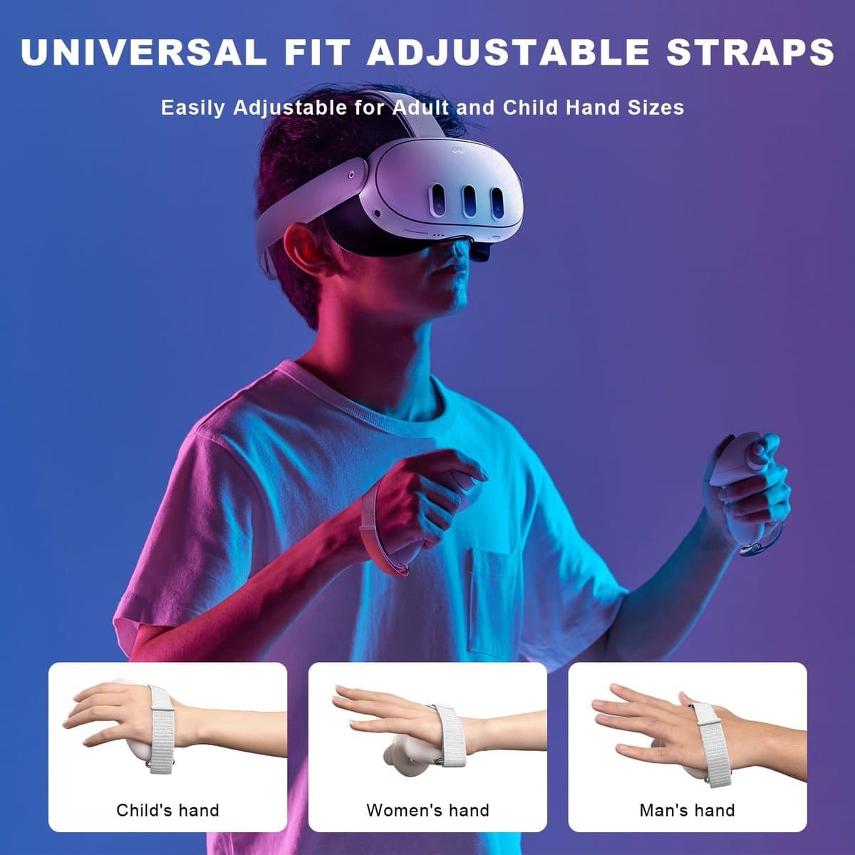 Controller Grips voor Meta/Oculus Quest 3 - Antislip en Verstelbaar thumbnail 3