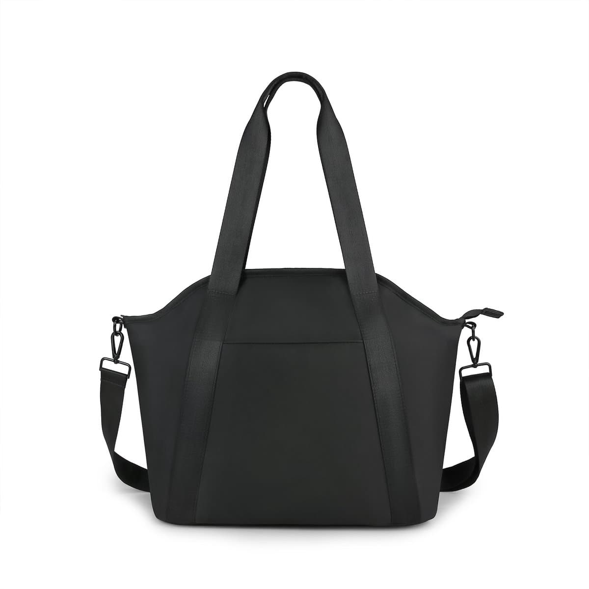 Luiertas Tote - Waterdichte Opbergtas - Luiertas voor Kinderwagen - Organizer voor Reisbenodigdheden voor Baby's - Luiertas van PU Leer met Isolatie - Zwart thumbnail 2