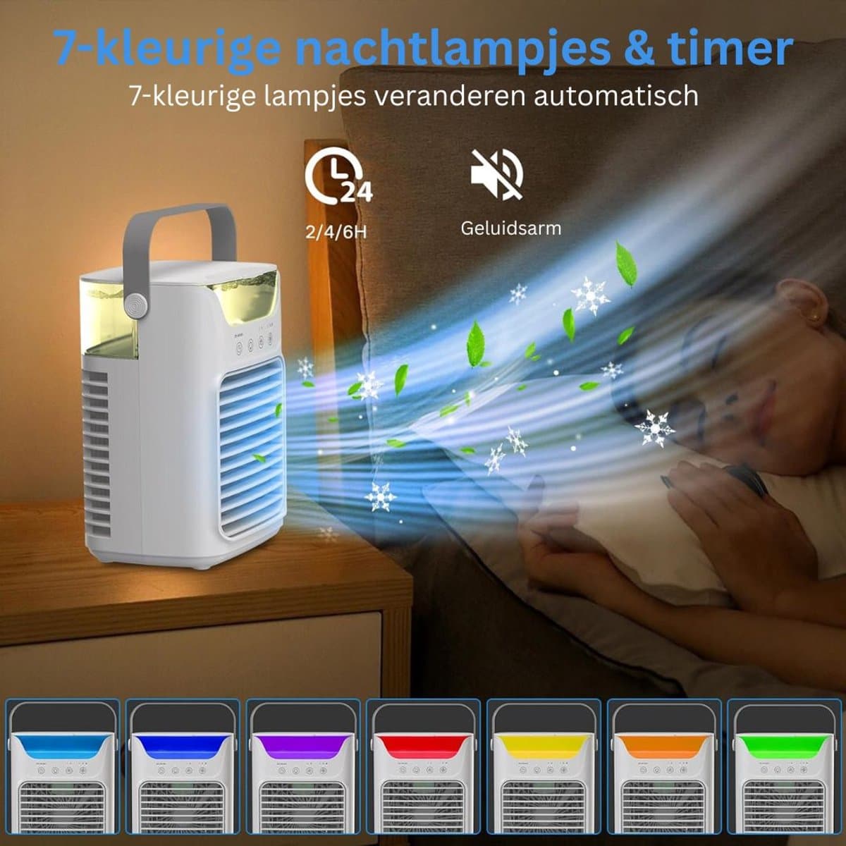 MKSS® Mobiele Airco - Airconditioning - Ventilatoren - Airco Zonder Afvoerslang - Wit thumbnail 6