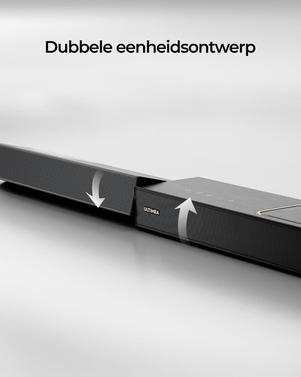 ULTIMEA 3.1.2-kanaals Dolby Atmos soundbar met subwoofer, app-bediening, Bluetooth 5.4, Skywave F30 Boom thumbnail 5