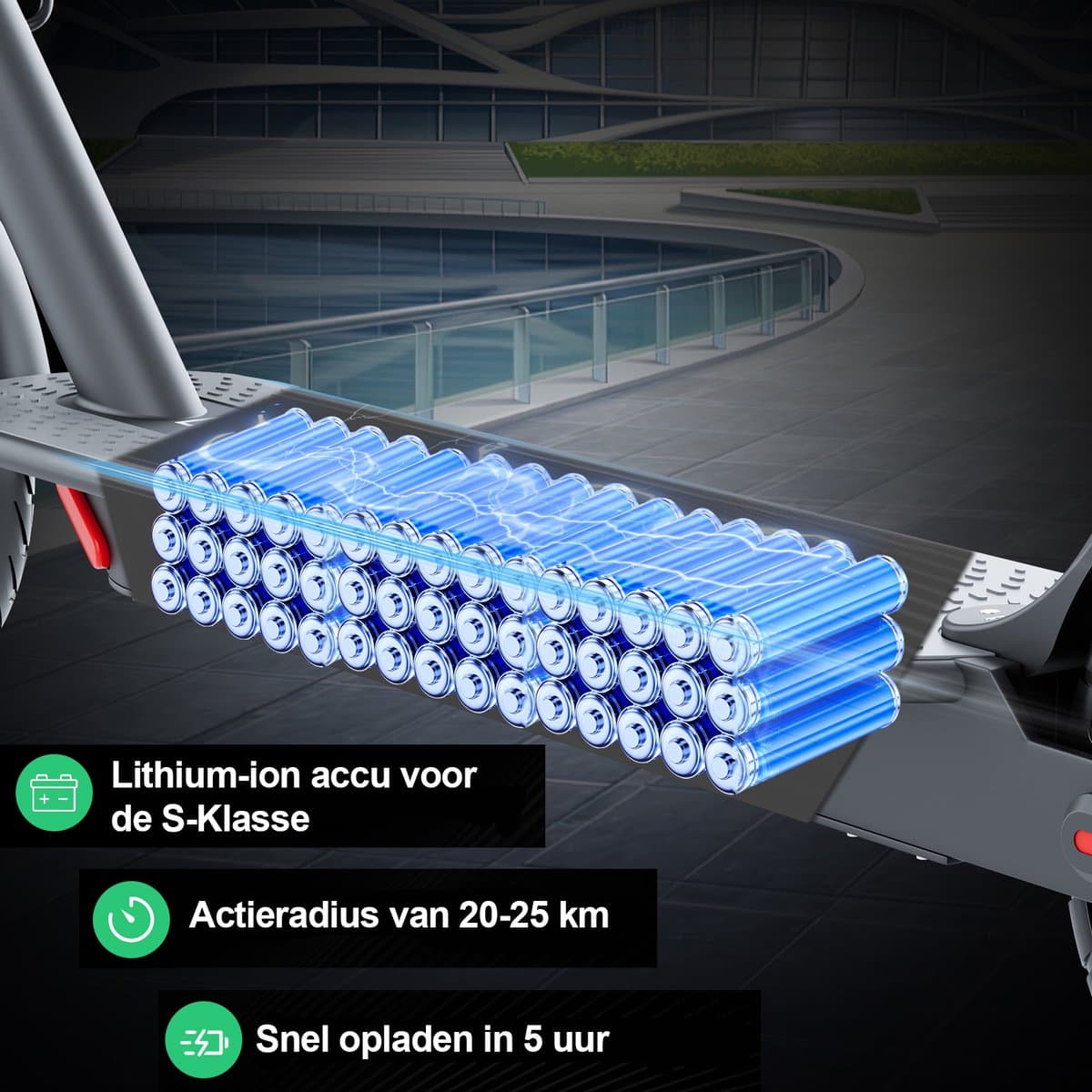 AOVOPRO LP60: 250W e-step met app-bediening en 25 km/u thumbnail 3