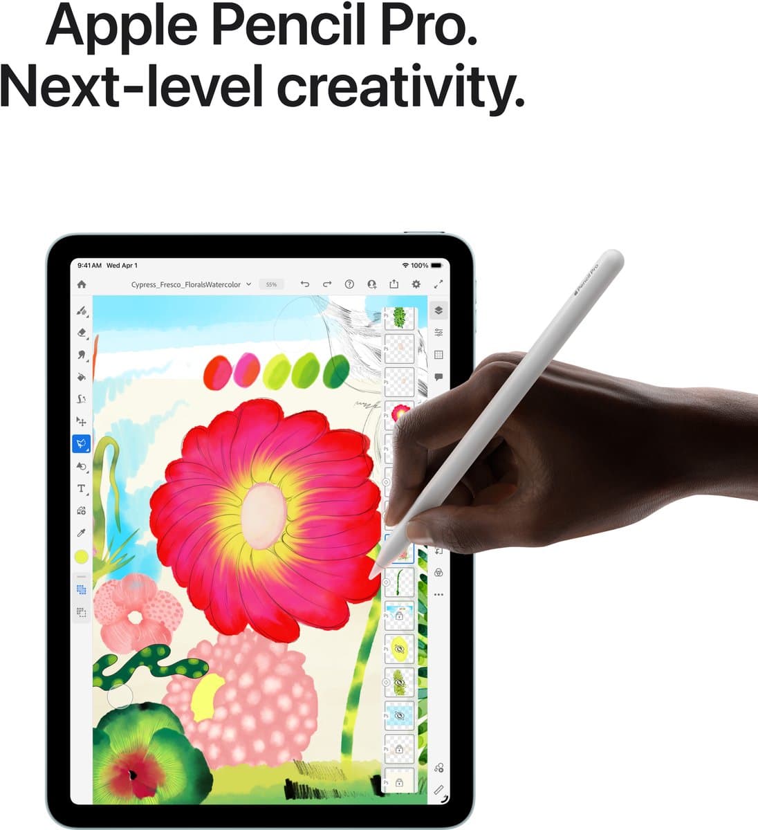 Apple iPad Air 5G (2026) - 13 inch - Wi-Fi + Cellular - 128 GB - Purple thumbnail 8