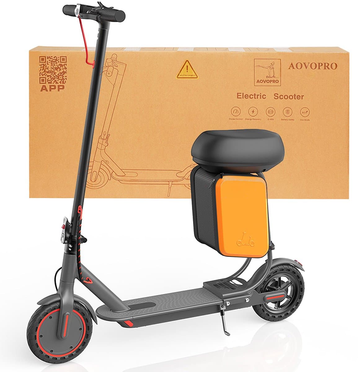 AOVOPRO LP60XB Elektrische Step met Zadel – 250W Motor – 25 km/u – App-bediening thumbnail 8