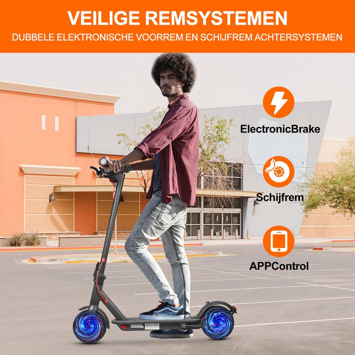 AOVOPRO TUYA Elektrische Step – 250W, 25 km/u, opvouwbaar thumbnail 5