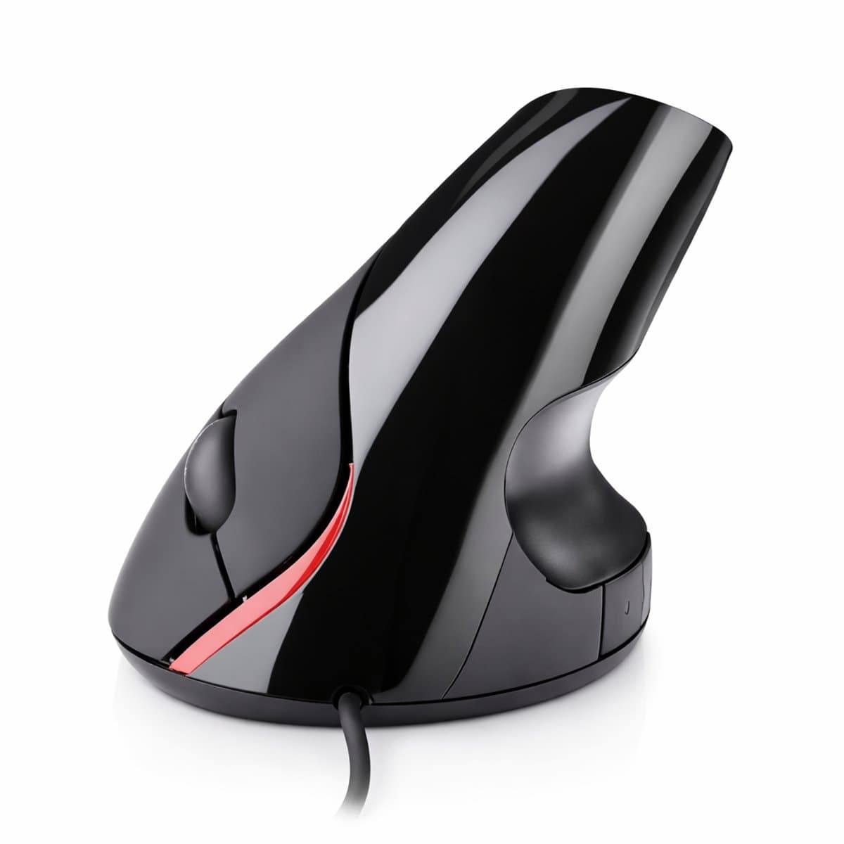 Verticale Ergonomische Muis – USB – 1600 DPI – 5 Knoppen – Anti Polsbelasting – Comfort Office Muis – Zwart thumbnail 4