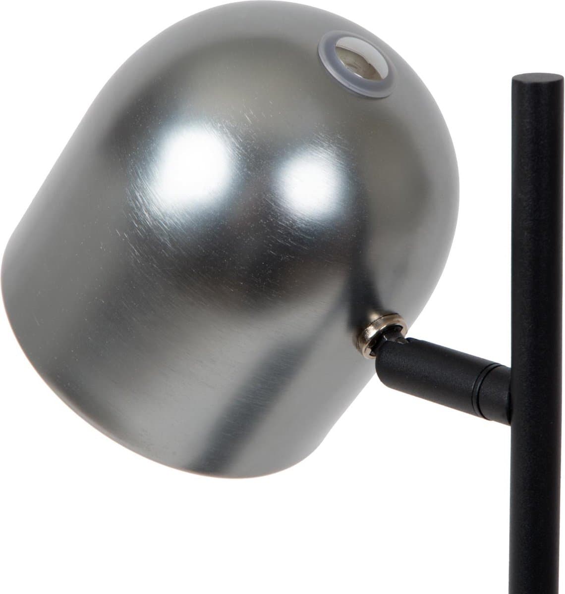 Lucide SKANSKA RECH - Oplaadbare Bureaulamp Binnen/Buiten - Accu/Batterij - LED Dimbaar - CCT - 1x3W 3000K/6000K - IP44 - Grijs ijzer thumbnail 4