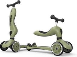 Productfoto van Scoot & Ride Highwaykick 1 - 2-in-1 Kinderstep - Olijf
