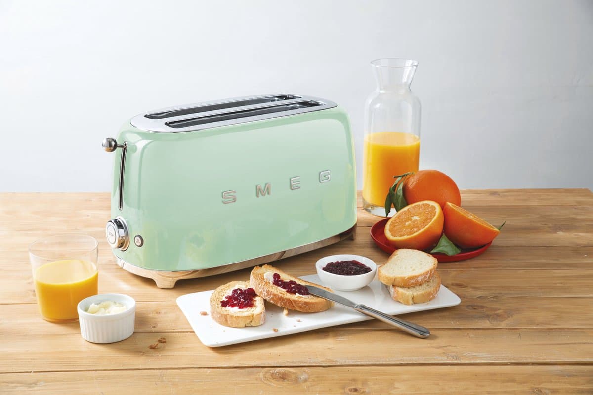 SMEG TSF02PGEU - Broodrooster - Watergroen - 2x4 - 1500W - 6 niveaus thumbnail 4