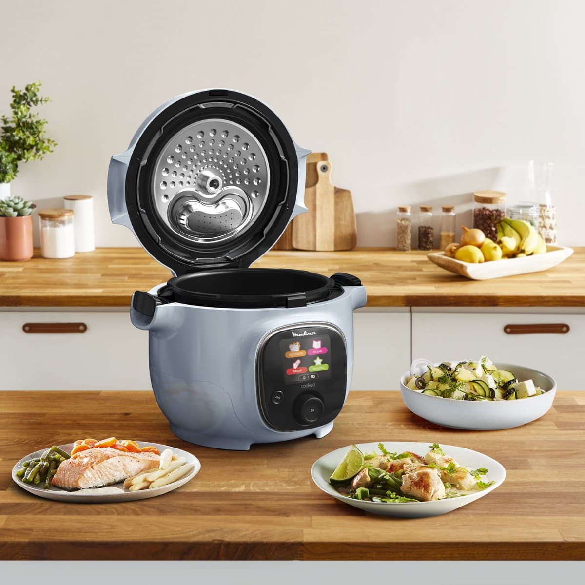 Moulinex Cookeo Mini CE880410 - Multicooker - 6 programma's - 150 recepten - 3L - Lichtblauw thumbnail 5