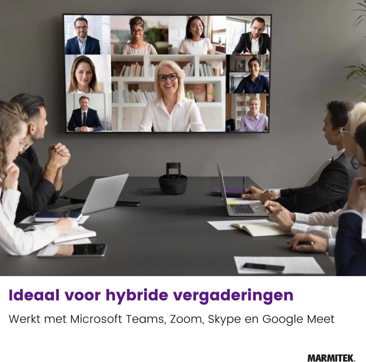 Marmitek Cam 4K Pro – conference camera 4K met groothoeklens, speakerphone, Bluetooth & USB-C - Webcam thumbnail 2