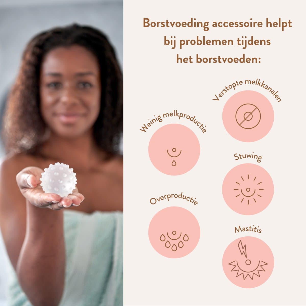 Lactamo | Lymfedrainage met therapeutische Borst Massage Apparaat tegen pijn tijdens Borstvoeding - Warm & Koud te gebruiken - Innovatieve borstvoeding accessoires ontwikkeld door lymfespecialisten & lactatiekundigen - Werking klinisch bewezen thumbnail 7