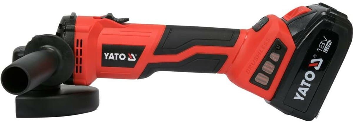 YATO YT-828295 - Haakse slijper - 18V accuvoeding - 125 mm schijf - 4 Ah Li-Ion thumbnail 2