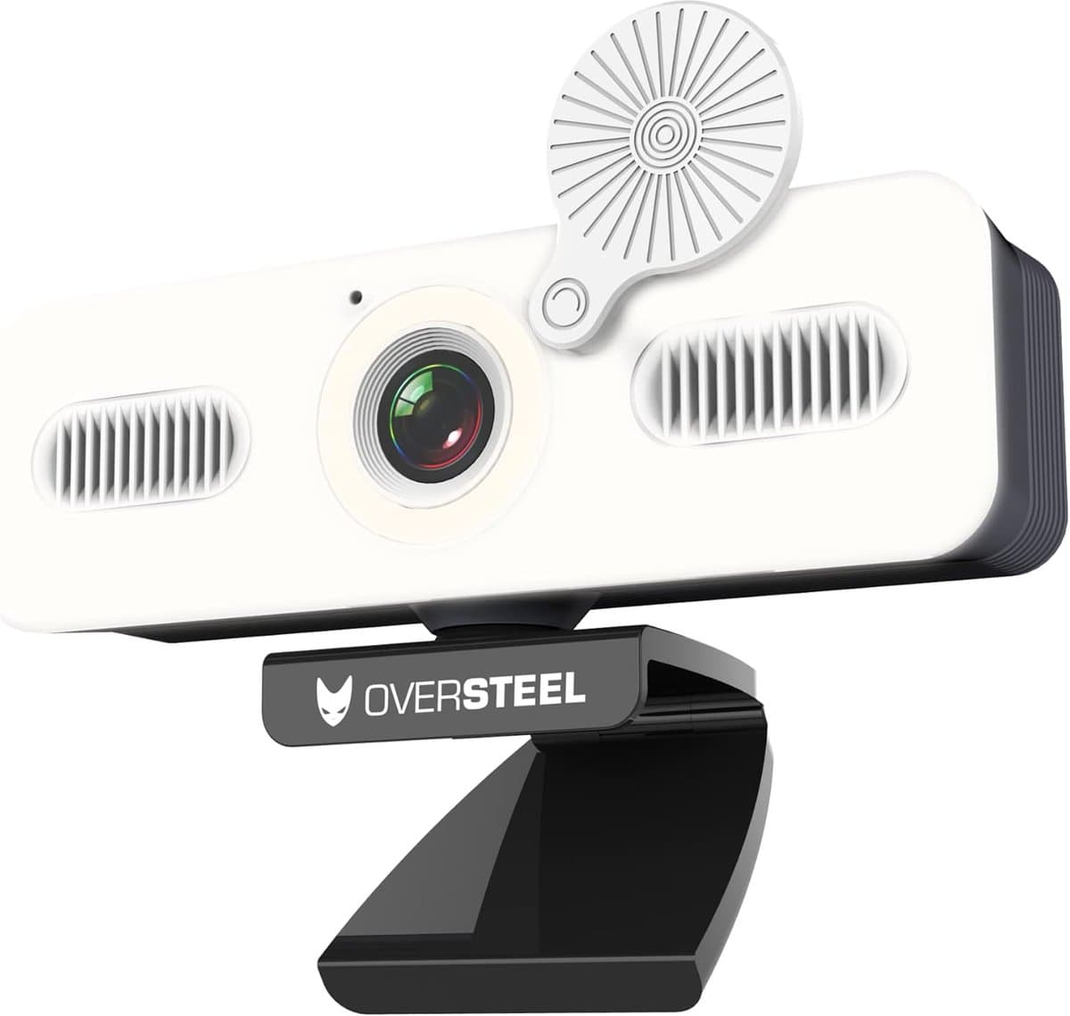 Webcam Full HD - Videobellen camera - Online vergaderen - Ingebouwde lichtring - 1080p 60fps - Zwart