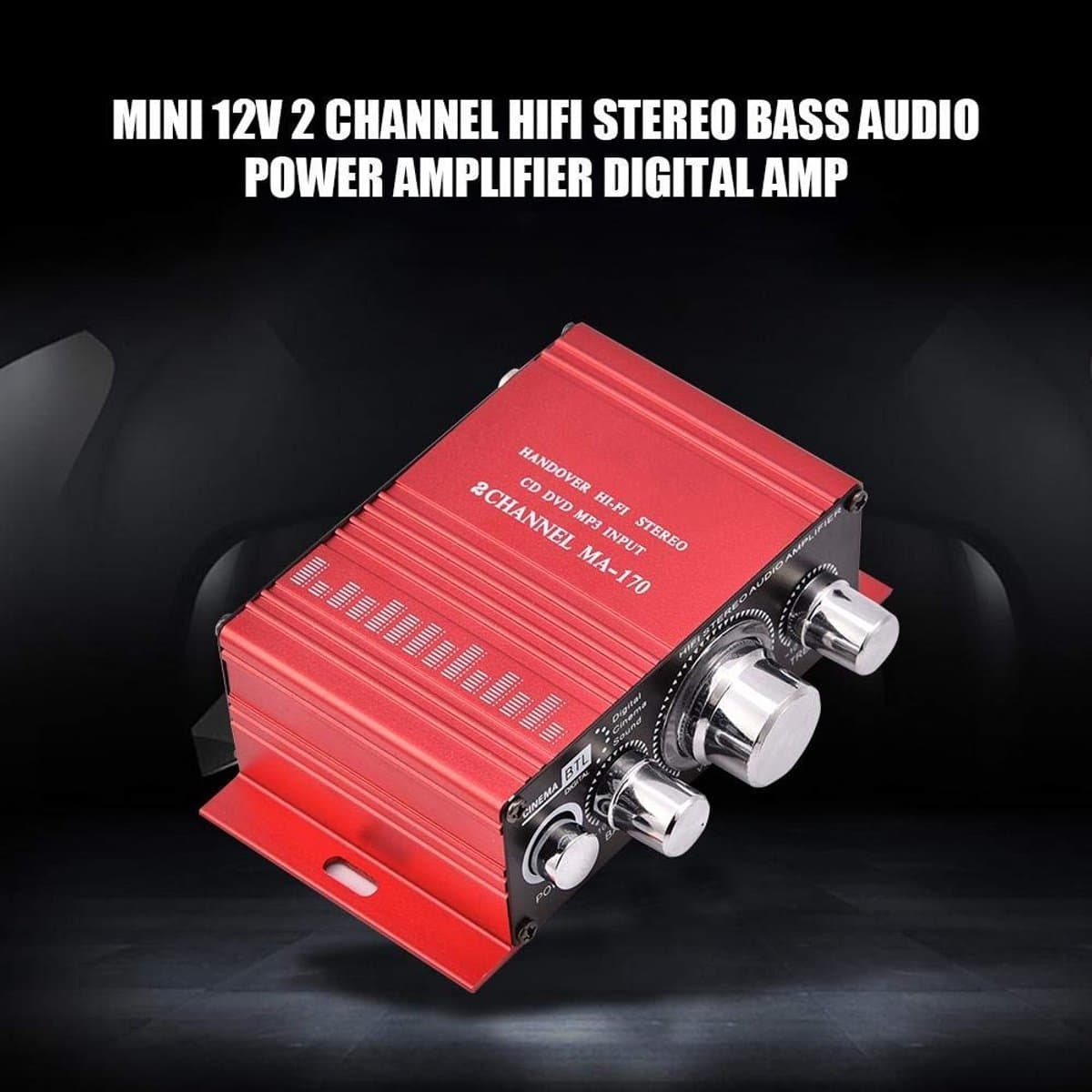By shayne - Car HiFi Audio Stereo Amplifier - 2 Kanaals Digitale Audio Versterker - Aluminium - 20W Vermogen - Ideaal voor Auto - Compact Model thumbnail 5