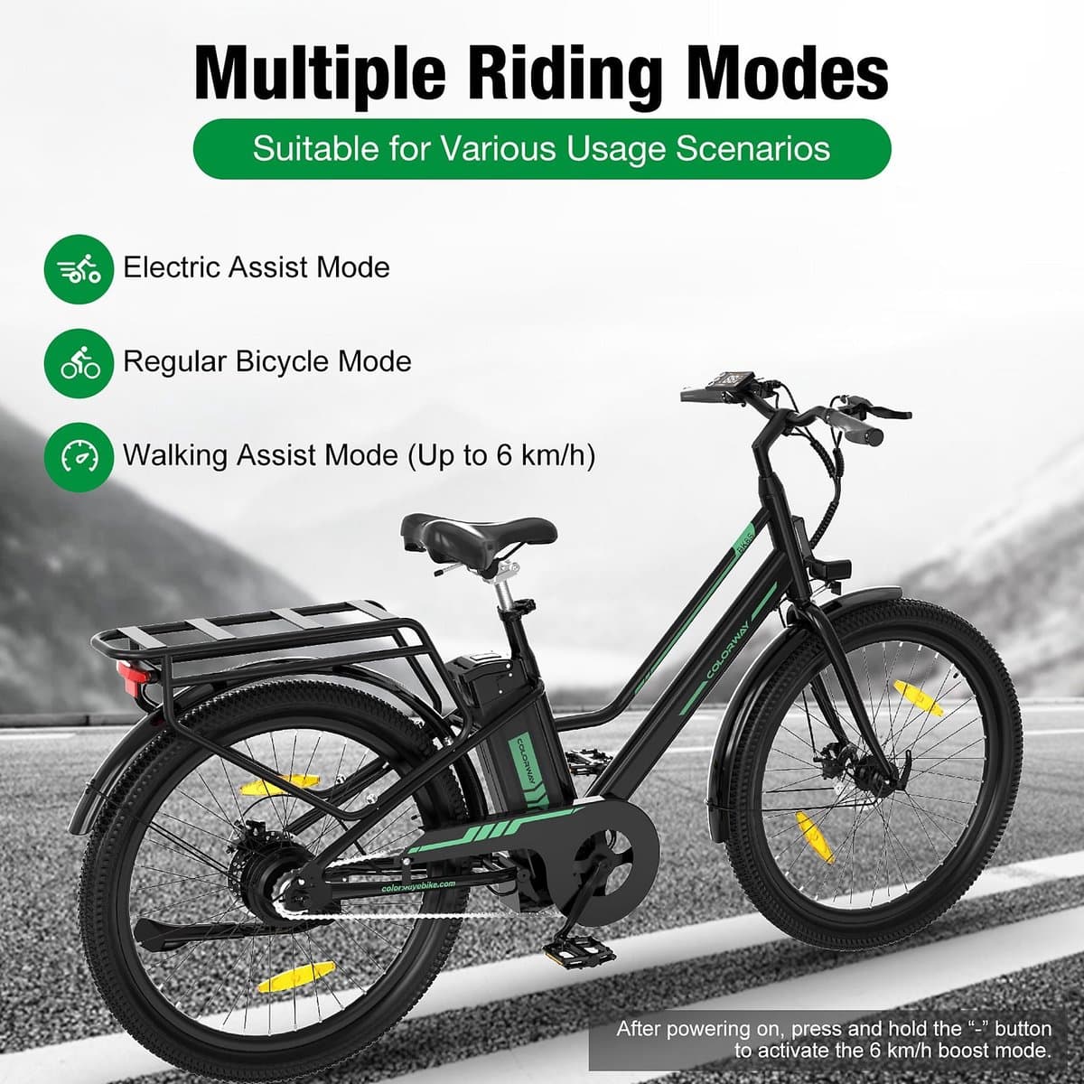 Colorway BK8SL 27.5 Inch Dames E-Bike met 250W Motor thumbnail 7