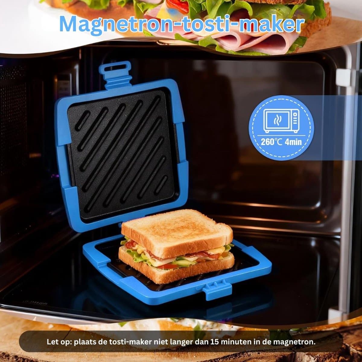 MRKK® Tosti Apparaat – Panini Grill – Contactgrill thumbnail 5