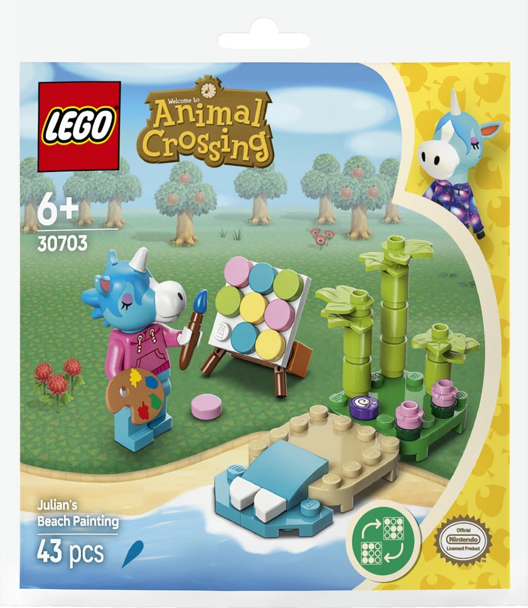 LEGO Animal Crossing Julian's strandschilderij - 43-delig thumbnail 2
