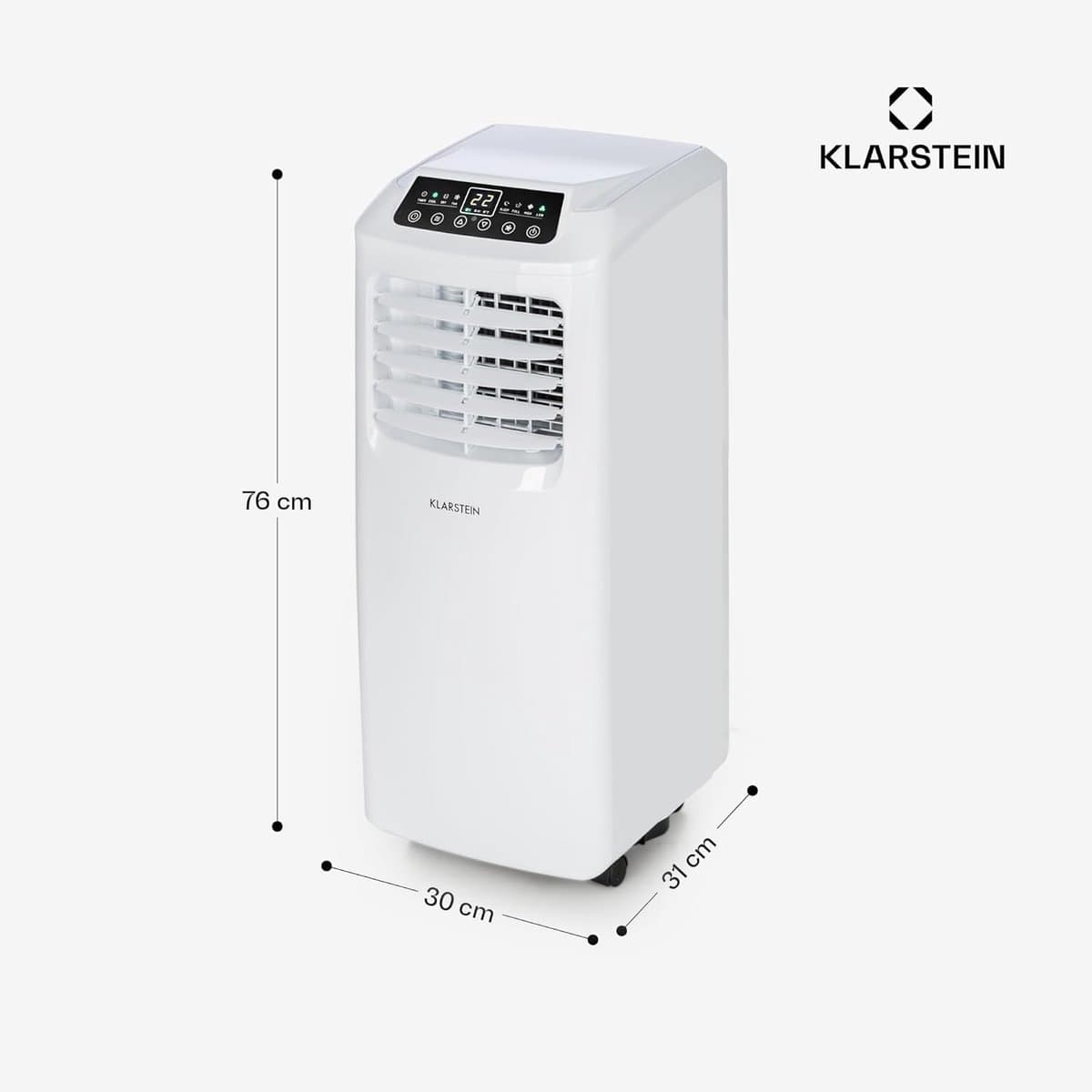 Klarstein Pure Blizzard 3 2G - Mobiele Airco 3-in-1 koelventilator, ontvochtiger, timer, geluidsarm, energie-efficiëntieklasse A, 808 W / 7000 BT, tot 65 m³, wit thumbnail 6
