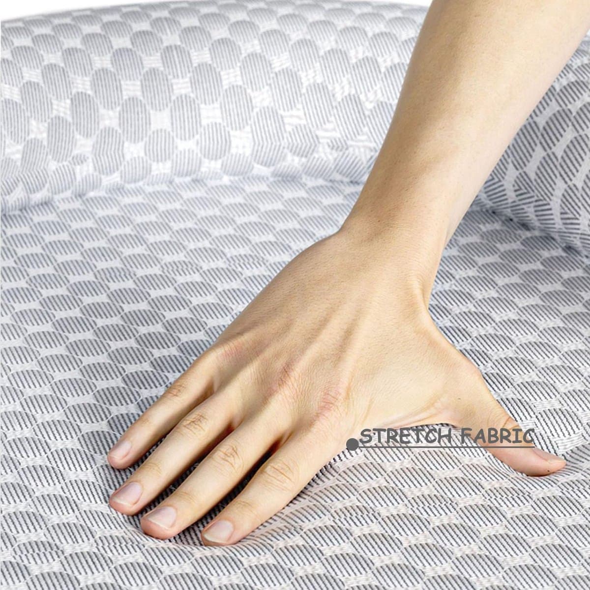 OLOEY Zomers verkoelend kattenbed voor binnenkatten-orthopedisch hondenbed met nekondersteuning-ademend en wasbaar huisdierbed met antisliponderkant-Rustgevend knuffelbed voor katten-honden-puppy's en kittens-Grijs(L) thumbnail 3