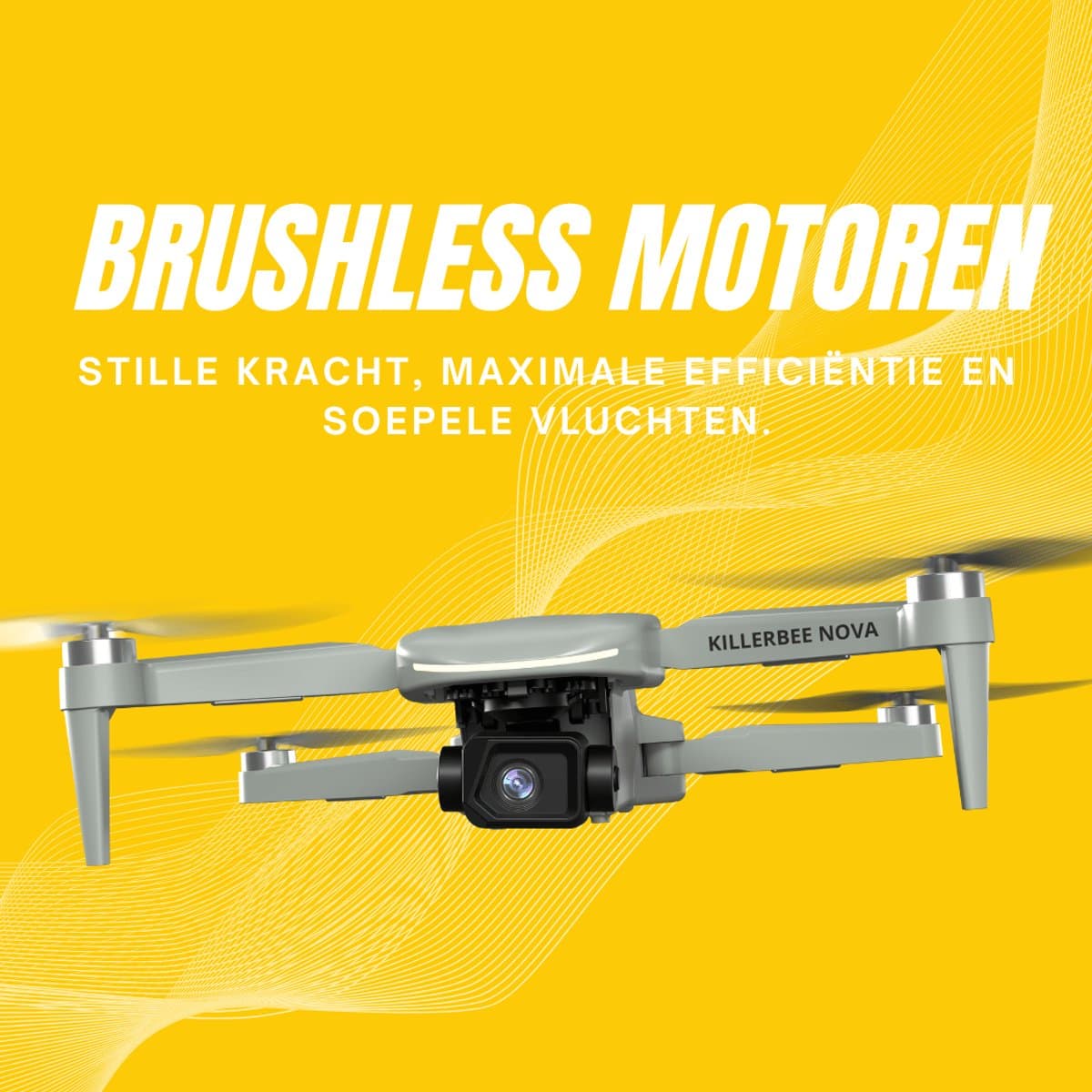 Killerbee NOVA – Drone met 4K UHD Camera en 3 assige gimball - 3Km Bereik - 25 Min Vliegtijd - Incl 64GB Geheugenkaart thumbnail 4