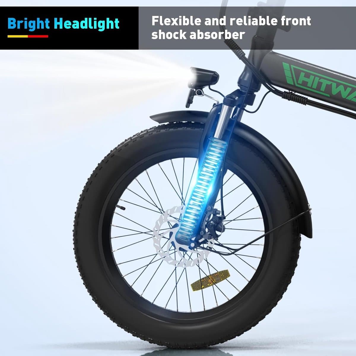 Hitway BK11 Fat Tire E-Bike - opvouwbaar, 250W, tot 90km bereik thumbnail 4
