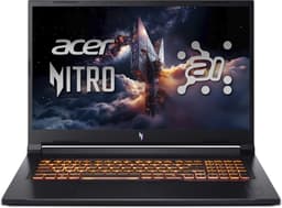 Productfoto van Acer Nitro V 17 AI ANV17-41-R53N - Gaming Laptop - 17 inch 165Hz - AMD Ryzen 7 - 16GB - 512GB SSD - RTX 5070 - inclusief 3mnd PC GamePass