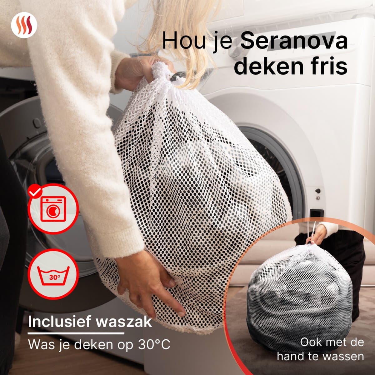 Seranova Elektrische Deken XXL - 180x160 cm - 2 Persoons Bovendeken - Warmtedeken - Dubbelzijdig Fleece Sherpa - Antraciet Grijs thumbnail 8