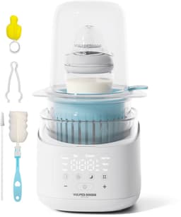 Productfoto van Vulpes Goods BabyCare - Flessenwarmer - 10in1 - Warmhouden 24u, Ontdooien & Steriliseren - PRO V2 Versie