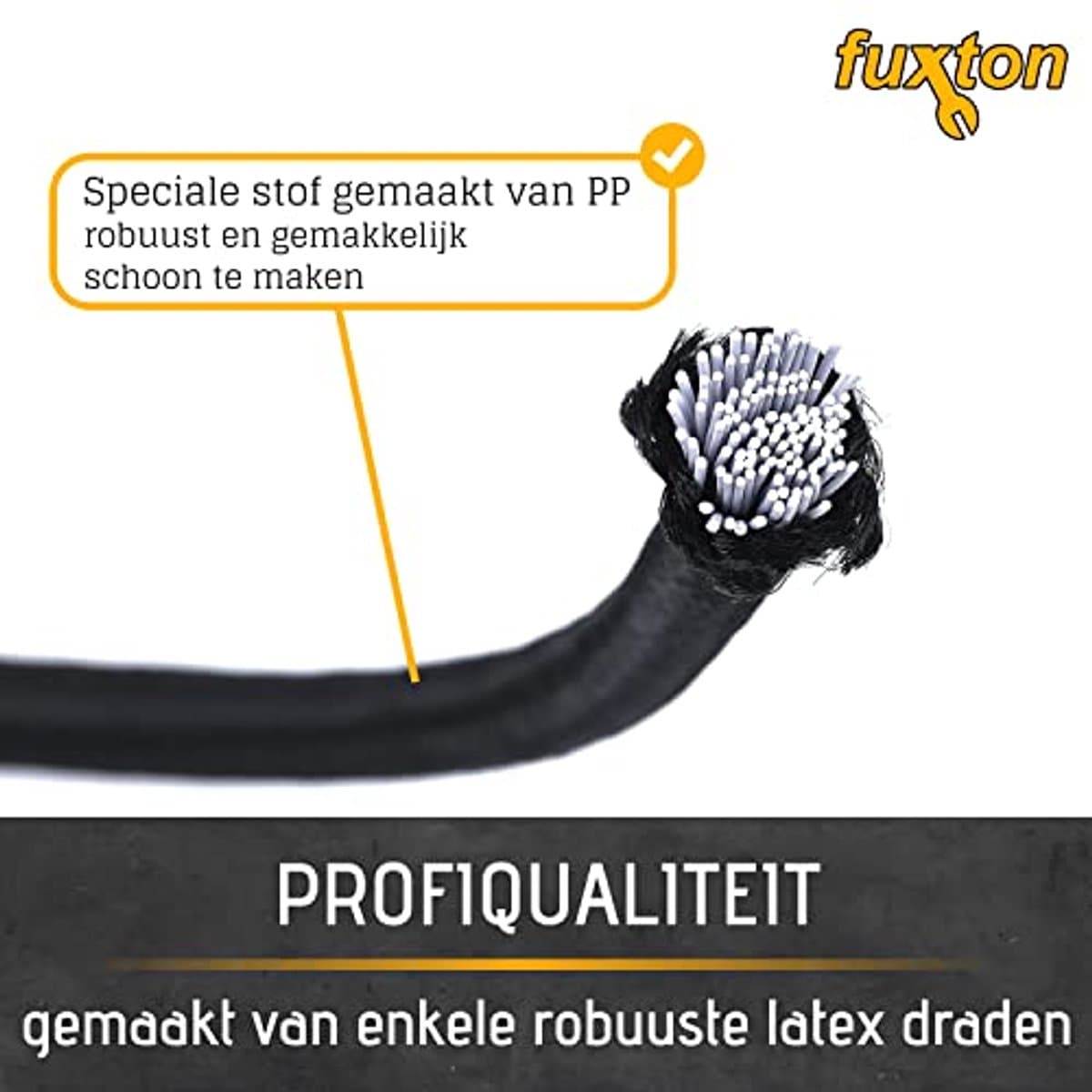 Set van 10 Spanschroeven met Haken - 100cm Zwart voor Dakdragers, Fiets, Auto, Tent thumbnail 5