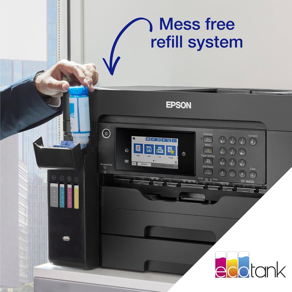 Epson EcoTank ET-16605 - All-in-One Inkttank Printer - Wifi - Zwart thumbnail 2