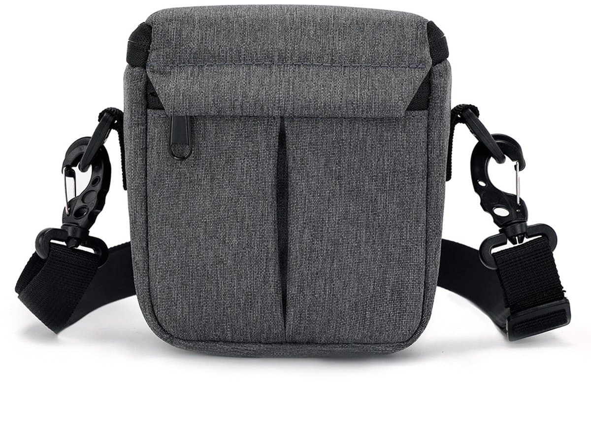 Tas-Cameratas-Professionele Compacte Cameratas - Universele Fototas voor Systeemcamera en Compact Camera - Lichtgewicht Schoudertas met Verstelbaar Schot - 3-in-1 Design: Schoudertas, Crossbody en Heuptas -grijs thumbnail 4