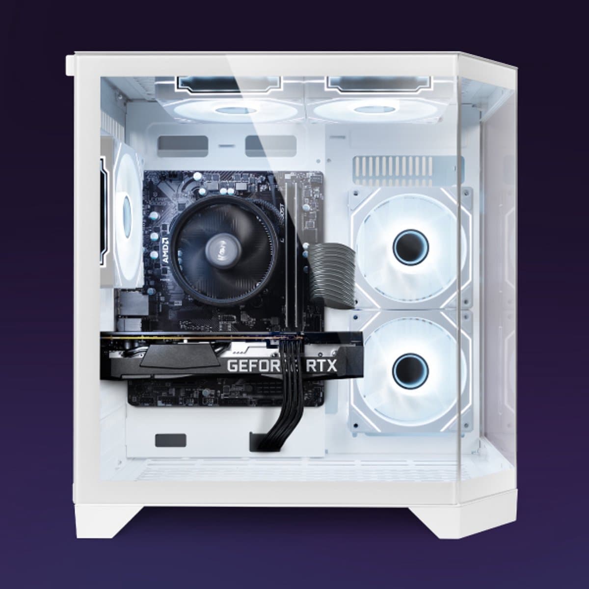 Vibox Gaming PC - Ryzen 5 5500 - RTX 5050 - 16GB RAM - 500GB SSD - Windows 11 - WiFi 6 + Bluetooth 5.4 thumbnail 2