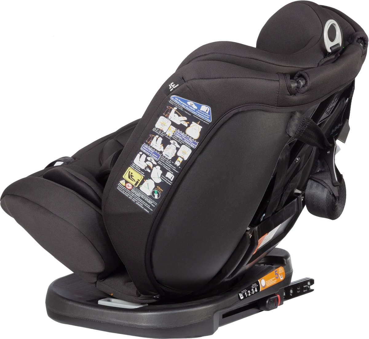 Bebies First Autostoel Kiddo I-Size 360° Draaibaar & Isofix Groep 0/1/2/3 (40-150 cm) - Zwart thumbnail 3
