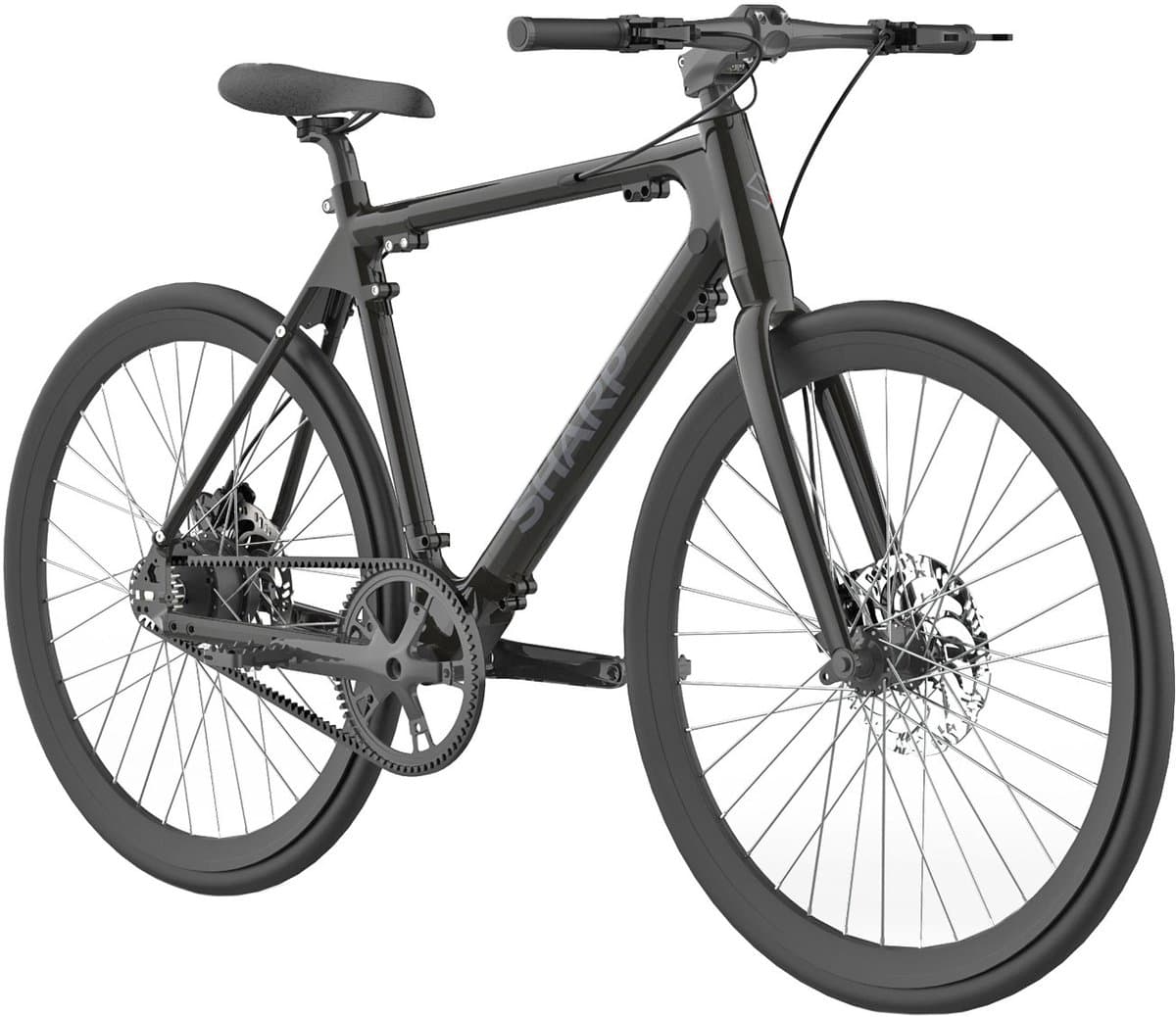 Sharp Milano BK-RS08-EB e-bike 7Ah 1sp naked bike zwart thumbnail 2