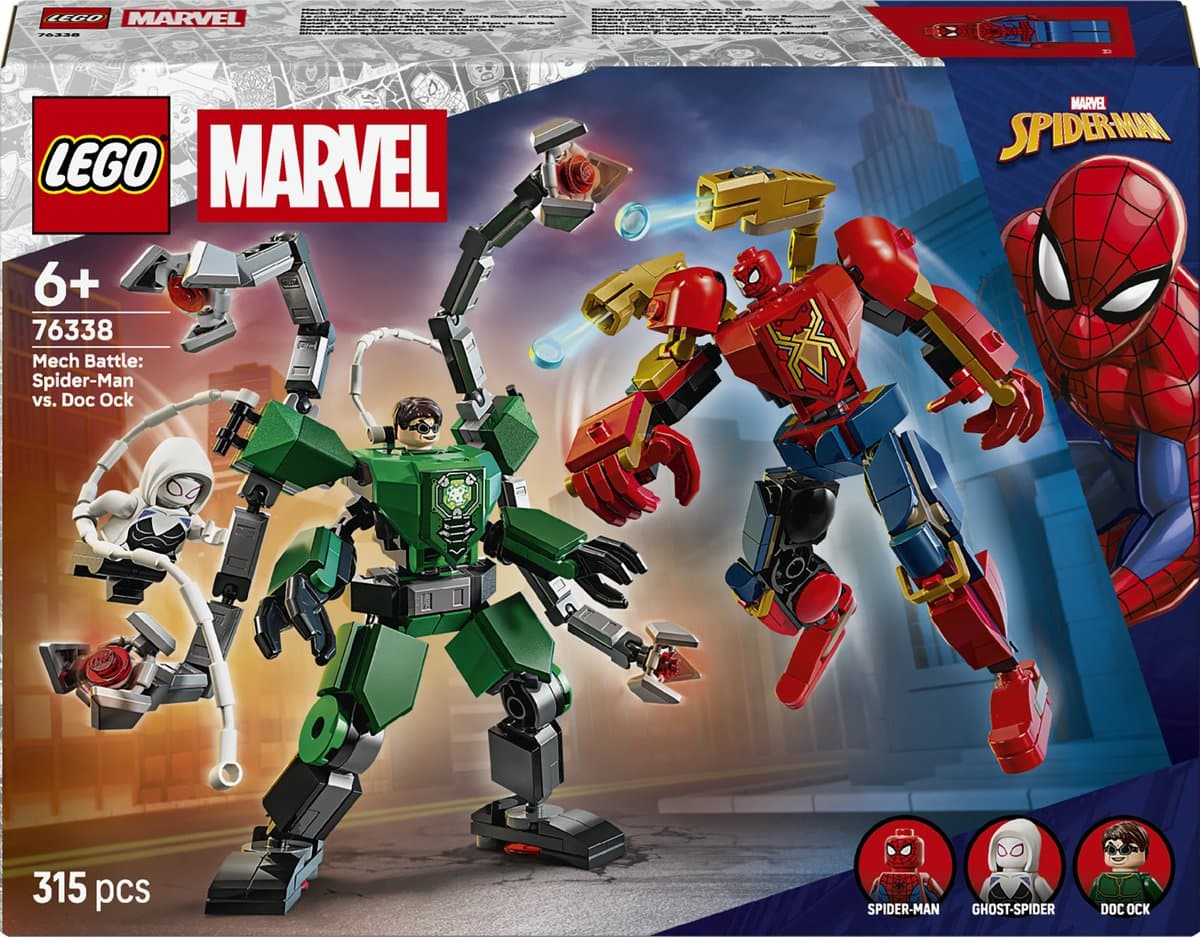 LEGO Marvel Mechaduel: Spider-Man vs. Doc Ock – 2 verstelbare mecha