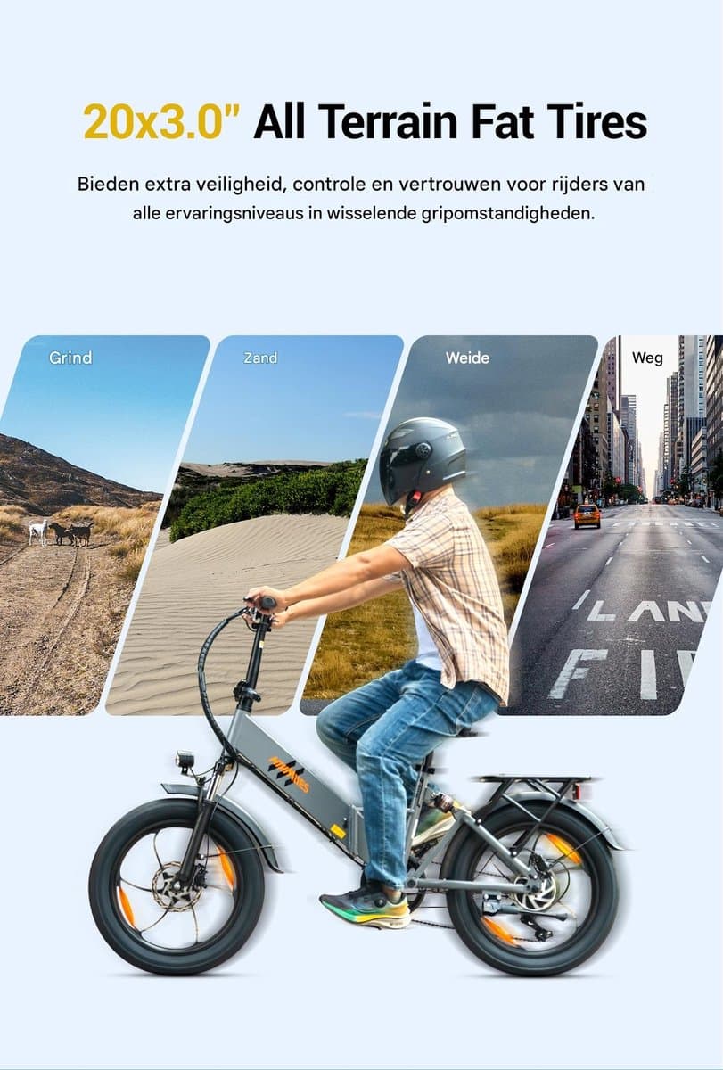 Hillmiles Mile 2 Elektrische fiets - Actieradius 60km - Verwijderbare batterij 36V13Ah - Motor 250W - Shimano 7 versnellingen - 20 Inch opvouwbare City Commuter E-Bike - Blauw thumbnail 6